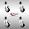 Service Caster 3 Inch 316SS Black Polyurethane Swivel 1-3/4 Inch Expanding Stem Caster Set SCC SCC-SS316EX20S314-PPUB-BLK-134-4 - alternate 3